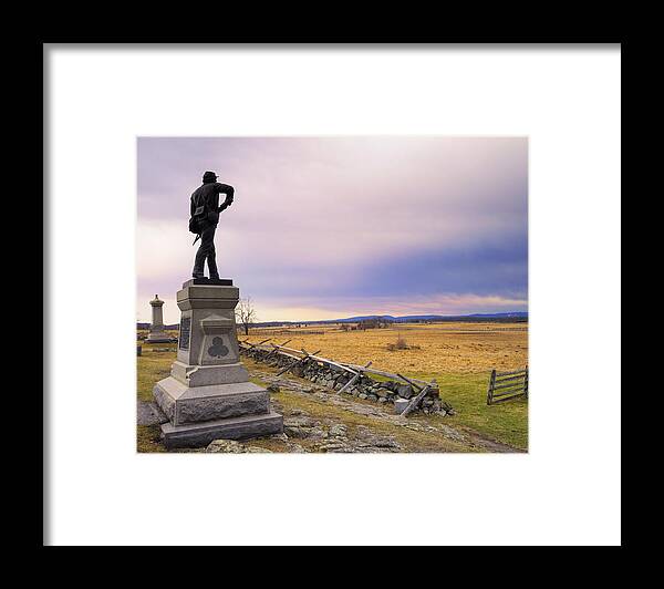 History Framed Print featuring the photograph Gettysburg Monument I by Marianne Campolongo
