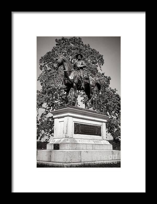Gettysburg Framed Print featuring the photograph Gettysburg National Park John Fulton Reynolds Monument by Olivier Le Queinec