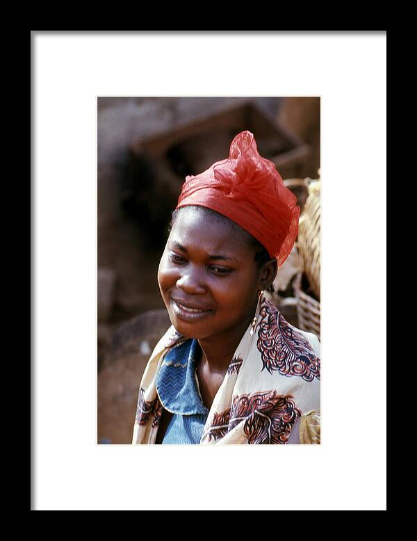 Erik Framed Print featuring the photograph Ghanaian Woman by Erik Falkensteen