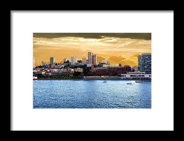 Ghirardelli Square Framed Print featuring the painting Ghirardelli Square by Michael Cleere