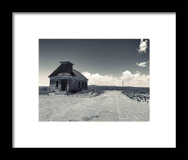 Black And White Framed Print featuring the photograph Ghost Church by Brad Hodges