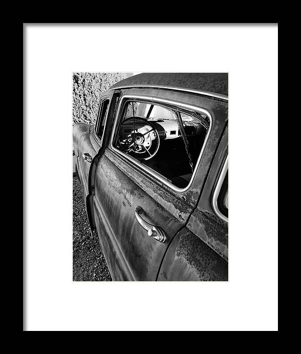 Old Car Framed Print featuring the photograph Ghost Driver by Brad Hodges
