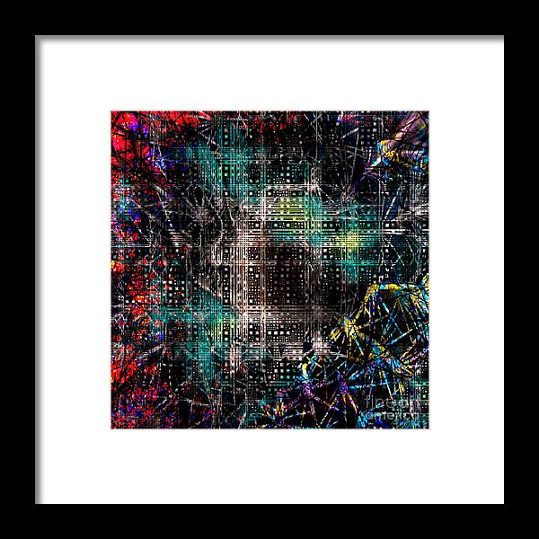 Conceptual Framed Print featuring the digital art Ghosts in the Machine 1 by Walter Neal