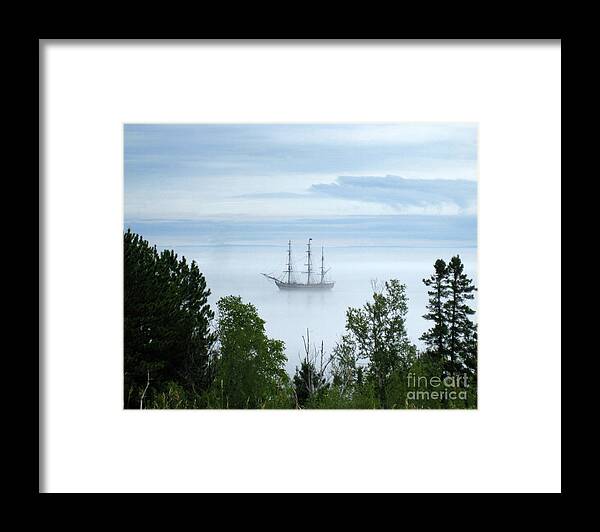 Ghost Ship Framed Print featuring the photograph Ghost Ship by Cheryle Gannaway