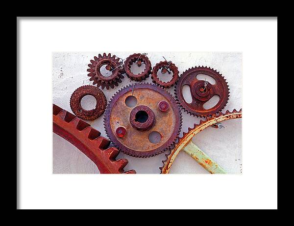 Gears Framed Print featuring the photograph Ghost by Skip Hunt