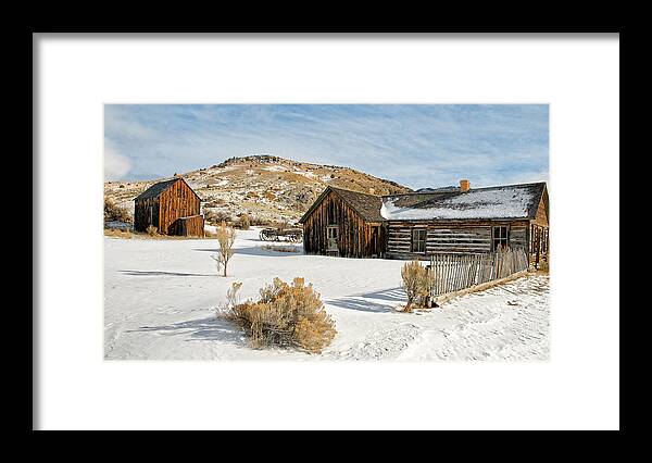 Americana Framed Print featuring the photograph Ghost Town Winter by Scott Read