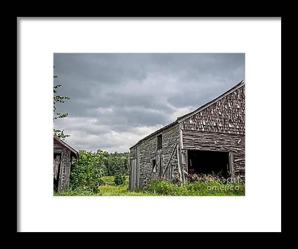 Barn Framed Print featuring the photograph Ghosts of Farming's Past 1 by James Aiken