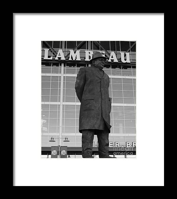 Vince Lombardi Framed Print featuring the photograph Ghosts of Lambeau by Tommy Anderson