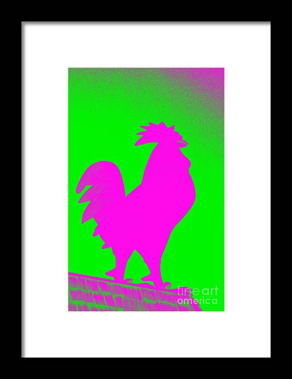 Tail Framed Print featuring the photograph Giant Rooster 2 by Leah McPhail