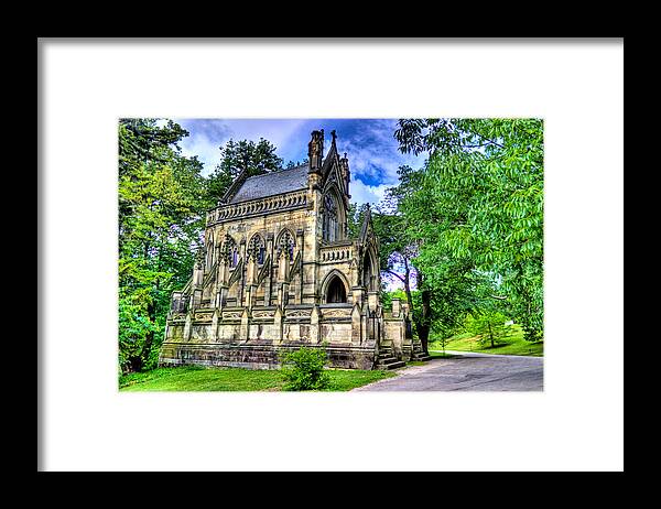 Spring Grove Framed Print featuring the photograph Giant Spring Grove Mausoleum by Jonny D
