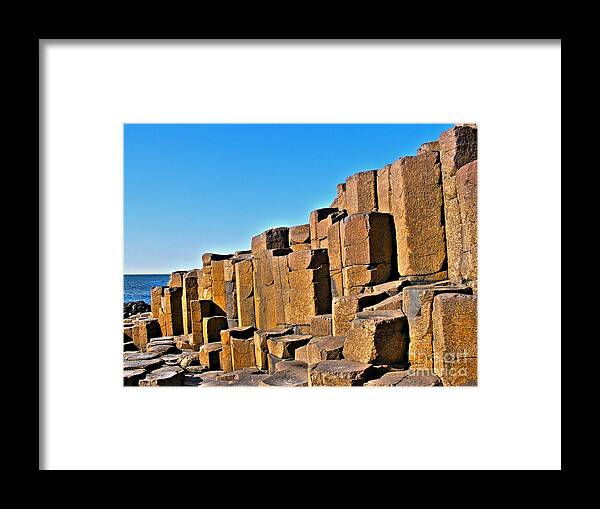 Giant's Causeway Framed Print featuring the photograph Giant's Causeway 6 by Nina Ficur Feenan