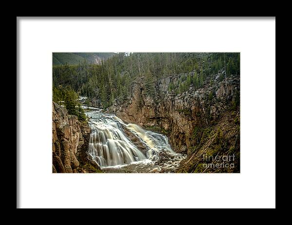 Waterfall Framed Print featuring the photograph Gibbon Falls by Robert Bales
