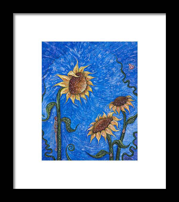 Floral Framed Print featuring the painting Gift of Life by Tanielle Childers