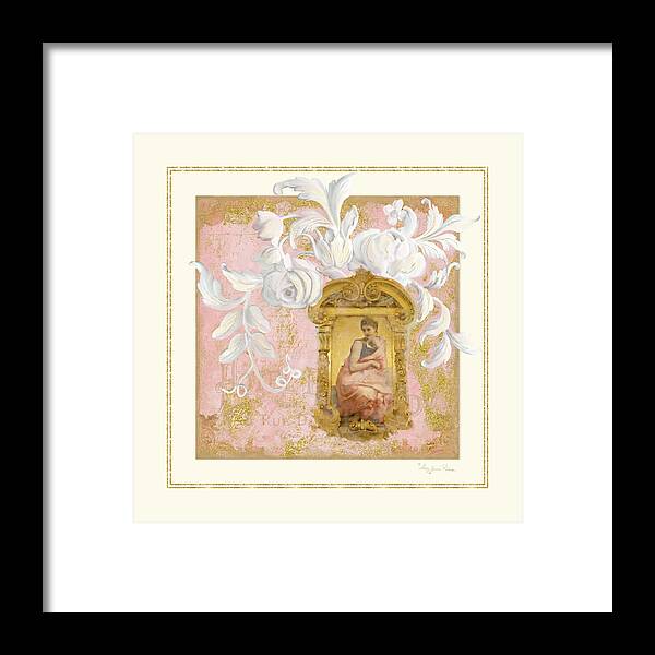 Rococo Framed Print featuring the painting Gilded Age II - Baroque Rococo Palace Ceiling Inspired by Audrey Jeanne Roberts