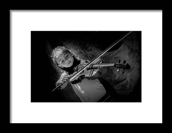 Musician Framed Print featuring the photograph Gilrs and Music by Kevin Cable