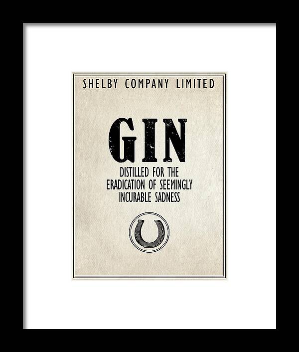 Shelby Company Framed Print featuring the photograph Gin The Eradication of Sadness by Mark Rogan