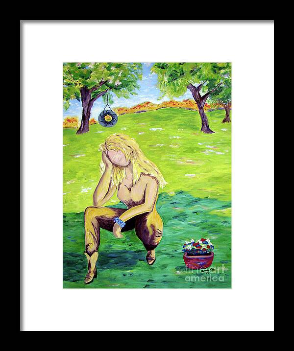 Ginger Framed Print featuring the painting Ginger by Lisa Rose Musselwhite
