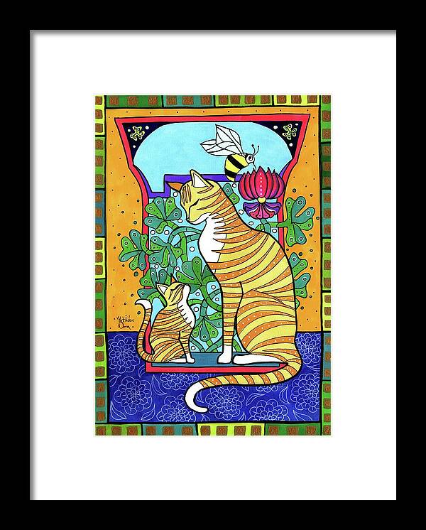 Ginger Love Framed Print featuring the painting Ginger Love by Dora Hathazi Mendes