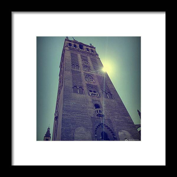 Seville Framed Print featuring the photograph Giralda Tower. Seville. by Miguel Angel