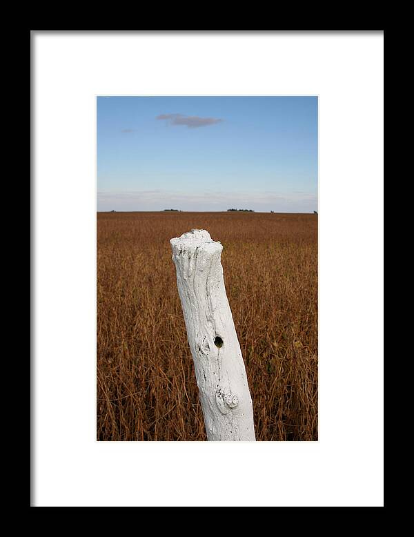 Gk Harvest Post Framed Print featuring the photograph GK Harvest Post by Dylan Punke