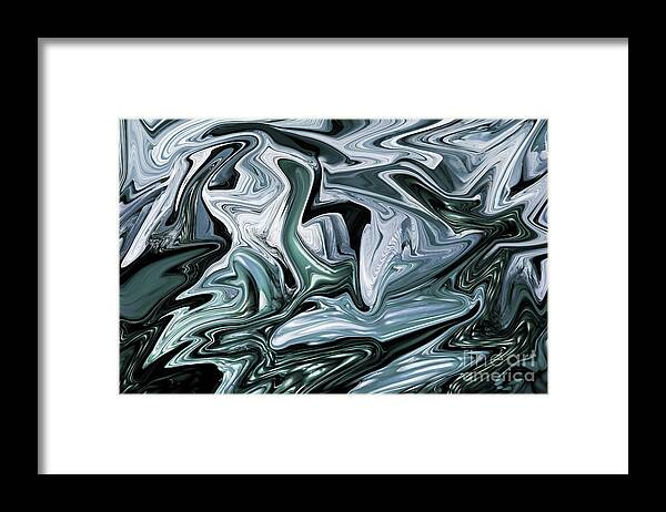 Abstract Framed Print featuring the photograph Glacial by Mike Eingle