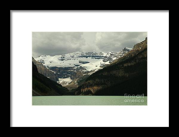 Mountain Framed Print featuring the photograph Glacier And Lake Louise by Christiane Schulze Art And Photography