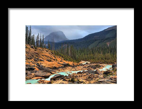 Yoho National Park Framed Print featuring the photograph Glacier Waters Flowing Through Yoho National Park by Adam Jewell