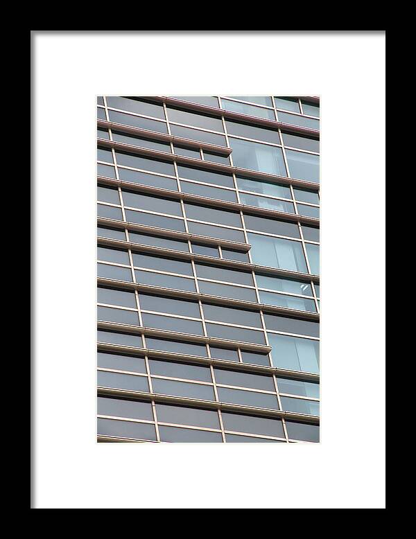 Architecture Framed Print featuring the photograph Glass Grid by Nancy Ingersoll