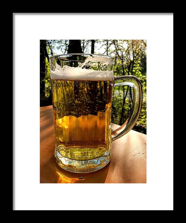 Beer Framed Print featuring the photograph Glass of beer by Matthias Hauser