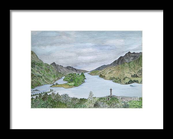 Scotland Framed Print featuring the painting Glenfinnan by Yvonne Johnstone