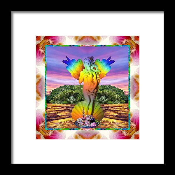 Mandalas Framed Print featuring the photograph GloriAmor by Bell And Todd