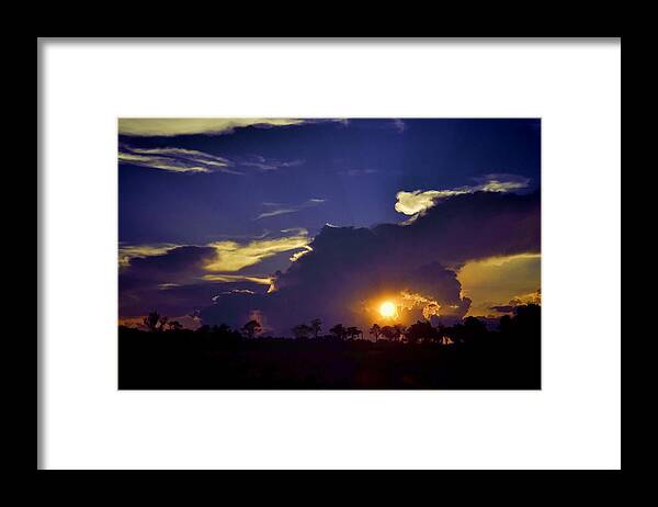 Sunsets Framed Print featuring the photograph Glorious Days End by Jan Amiss Photography