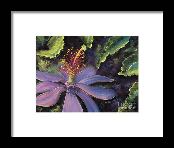 Flora Framed Print featuring the painting Glorious by Debbie Harding