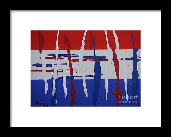 Abstract Framed Print featuring the painting Glory by Jimmy Clark