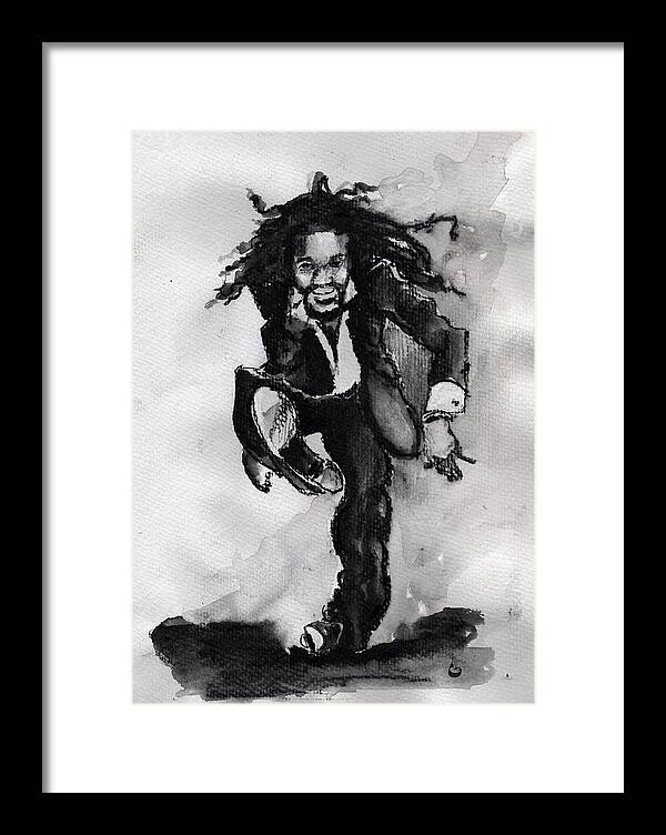 Dance Framed Print featuring the drawing Glover by Howard Barry