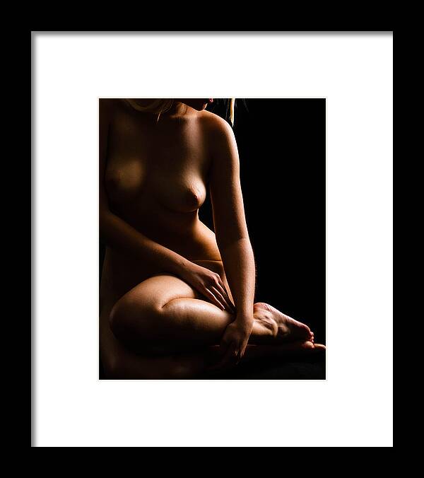 Nude Framed Print featuring the photograph Pause by David Quinn