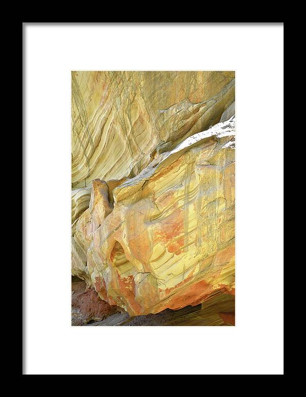 Capitol Reef National Park Framed Print featuring the photograph Glow Wall III by Ray Mathis