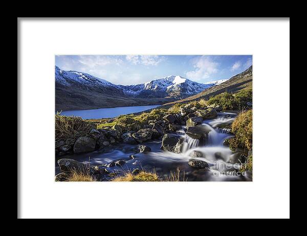 Snowdonia Framed Print featuring the photograph Glyder Fawr Range by Ian Mitchell