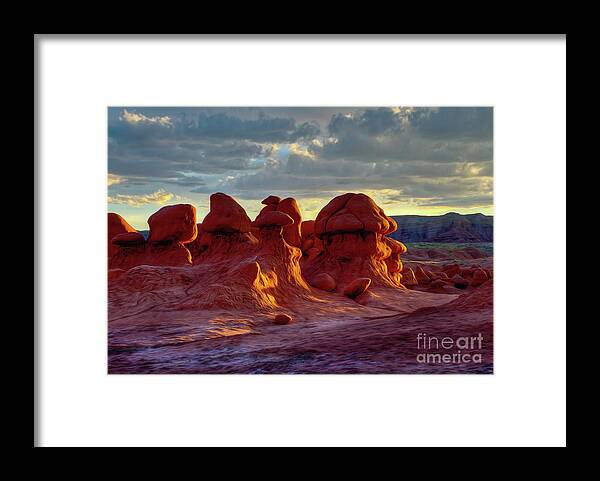 Utah Framed Print featuring the photograph Goblins watching sunset by Kenneth Eis