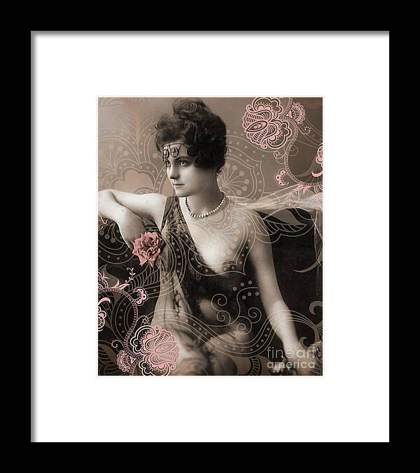 Nostalgic Seduction Framed Print featuring the photograph Nostalgic Seduction Goddess by Chris Andruskiewicz