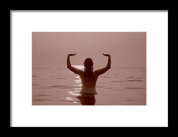 Nude Framed Print featuring the photograph Goddess by DArcy Evans