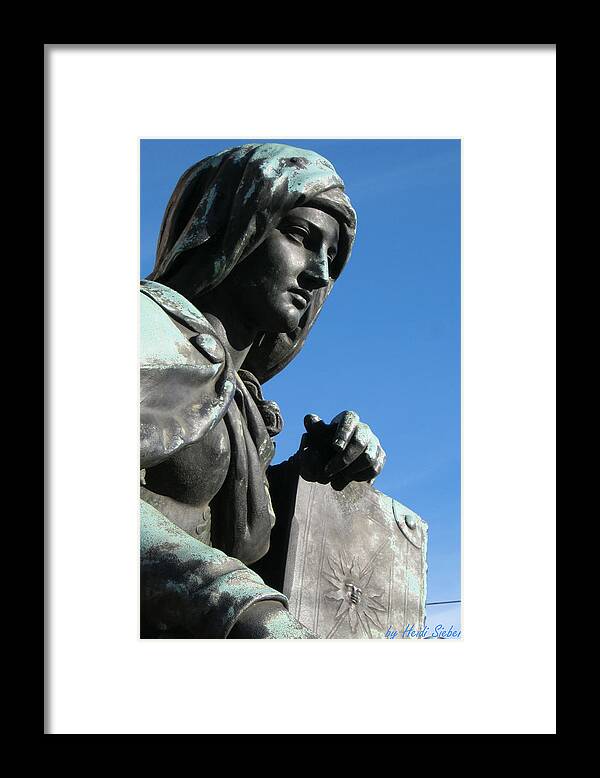 Goddess With The Book Of Life Framed Print featuring the photograph Goddess with the book of life by Heidi Sieber