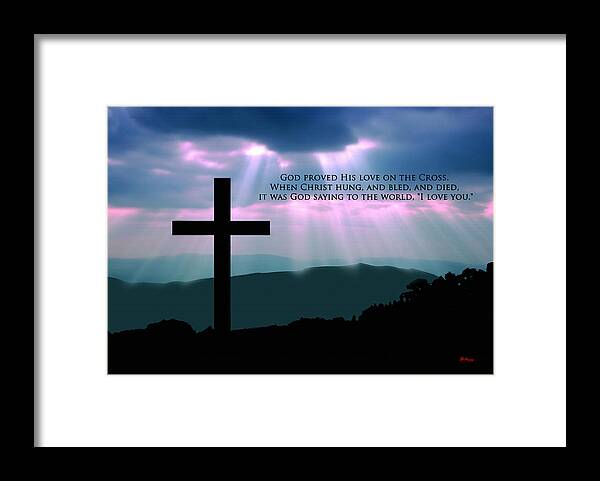 God Framed Print featuring the digital art God's Love by Gregory Murray