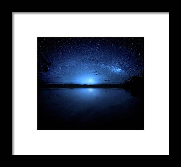 Milky Way Framed Print featuring the photograph Gods of Nature by Mark Andrew Thomas