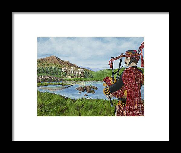 Bagpiper Framed Print featuring the photograph Going Home by Val Miller