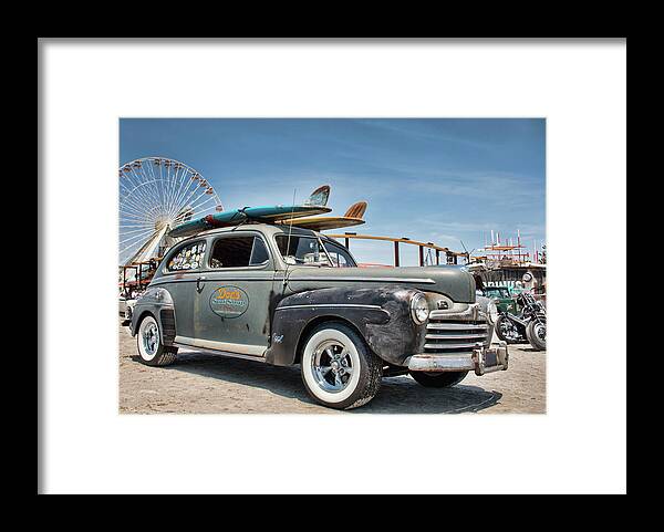 The Race Of Gentlemen Framed Print featuring the photograph Going Surfing by Kristia Adams