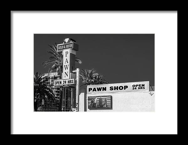 pawn Stars Framed Print featuring the photograph Gold and Silver Pawn Shop by Anthony Sacco