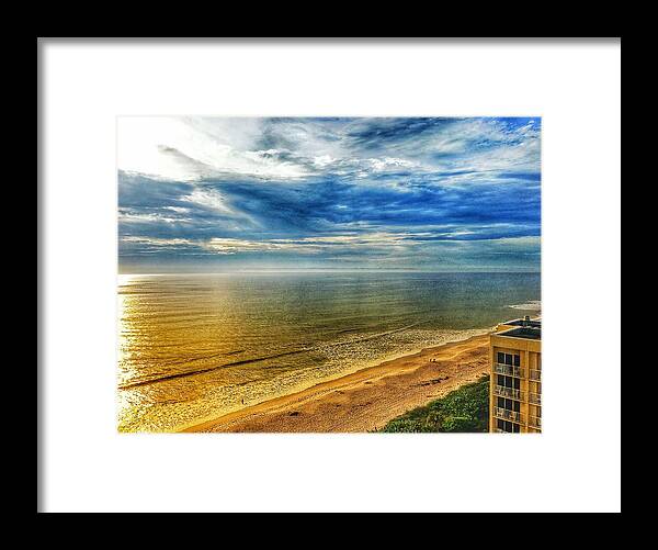 Beach Framed Print featuring the photograph Gold Beach by Joseph Caban