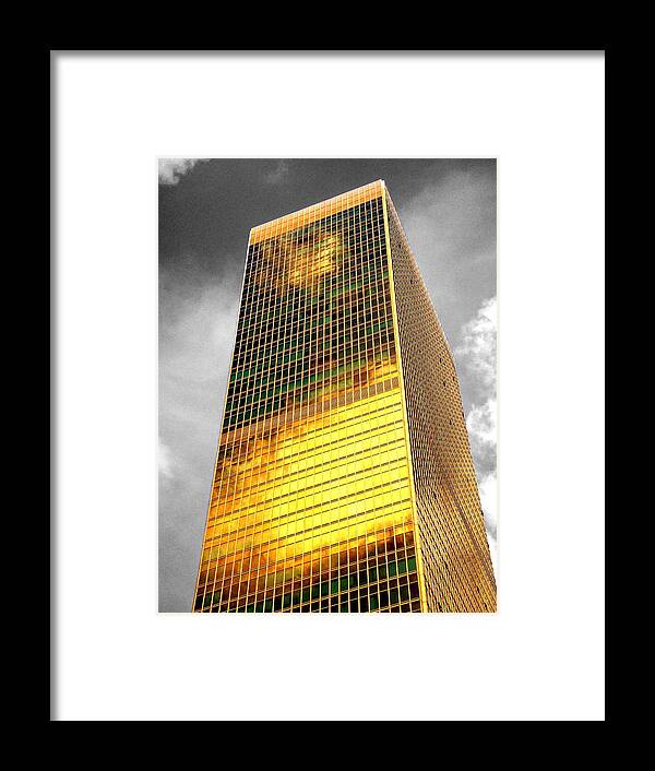 Building Framed Print featuring the photograph Gold by Roberto Alamino