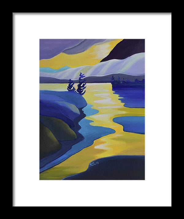 Group Of Seven Framed Print featuring the painting Gold Rush by Barbel Smith